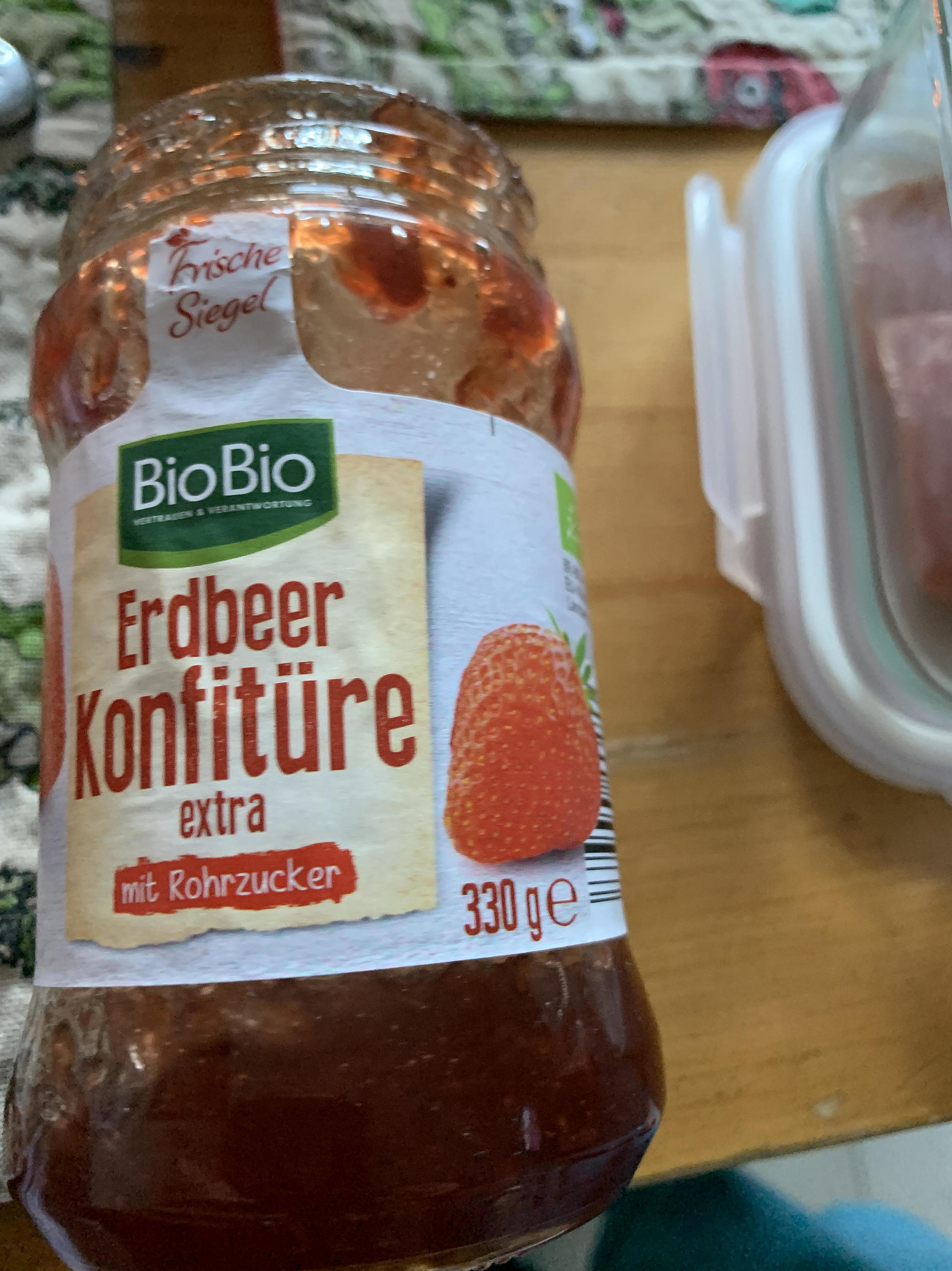 Erdbeer konfitüre bio mit Rohrzucker von Bio bio - Netto ...